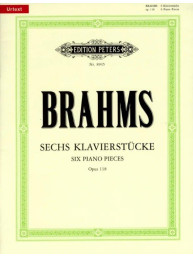 Johannes Brahms: Six Piano Pieces Op.118 (noty na klavír)
