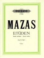 Jacques-Féréol Mazas: Etüden Op. 36 Heft 1 - Etudes Spéciales (noty na housle)