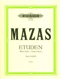 Jacques-Féréol Mazas: Etüden Op. 36 Heft 2 - Etudes Brillantes (noty na housle)
