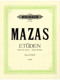 Jacques-Féréol Mazas: Etüden Op. 36 Heft 3 - Etudes d'Artistes (noty na housle)