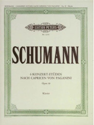Robert Schumann: 6 Konzertetüden nach Capricen von Paganini op. 10 (noty na varhany)