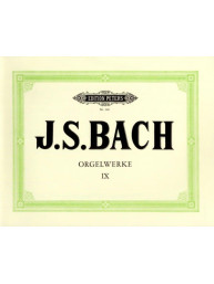 Johann Sebastian Bach: Orgelwerke 9 (noty na varhany)