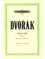 Antonín Dvořák: Requiem (noty na klavír, zpěv)