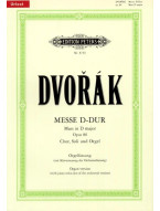 Antonín Dvořák: Mass In D Op.86 (noty na klavír, zpěv)