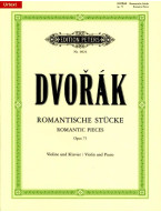Antonín Dvořák: Romantische Stucke Op.75  (noty na housle, klavír)