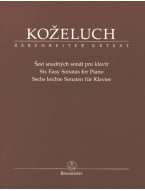 Leopold Koželuch: 6 Easy Sonatas (noty na klavír)
