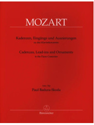 Paul Badura-Skoda / Mozart: Kadenzen, Eingänge und Auszierungen (noty na klavír)