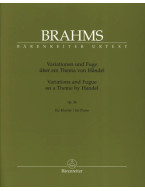Johannes Brahms: Variations and Fugue on a Theme by Handel (noty na klavír)