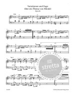 Johannes Brahms: Variations and Fugue on a Theme by Handel (noty na klavír)