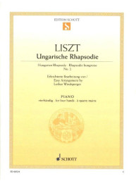 Franz Liszt: Ungarische Rhapsodie No.2 (noty na čtyřruční klavír)