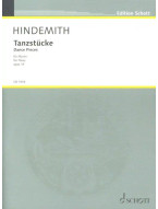 Paul Hindemith: Tanzstücke Op. 19 (noty na klavír)