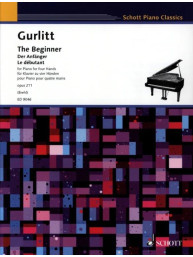 Cornelius Gurlitt: The Beginner Opus 211 (noty na čtyřruční klavír)