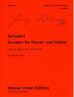 Franz Schubert: Sonatas (noty na housle, klavír)