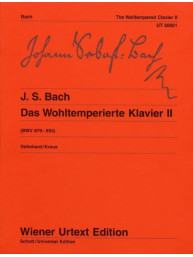 Johann Sebastian Bach: The Well Tempered Clavier BWV 870-893 - Book 2 (noty na klavír)