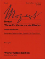 Wolfgang Amadeus Mozart: Works For Piano 4 Hands (noty na čtyřruční klavír)