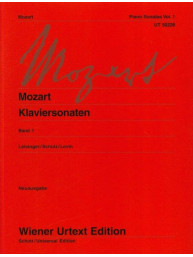 Wolfgang Amadeus Mozart: Piano Sonatas 1 (noty na klavír)