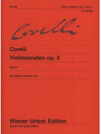 Arcangelo Corelli: Violin Sonatas 2 op. 5 (noty na violu, klavír)