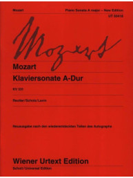 Wolfgang Amadeus Mozart: Piano Sonata in A Major, KV 331 (noty na klavír)