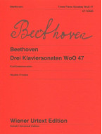 Ludwig van Beethoven: 3 Piano Sonatas WoO 47 (noty na klavír)