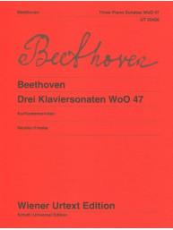 Ludwig van Beethoven: 3 Piano Sonatas WoO 47 (noty na klavír)