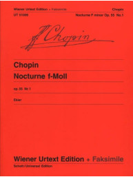 Frédéric Chopin: Nocturne F Minor Op. 55/1 (noty na klavír)