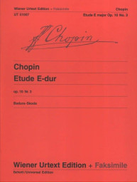 Frédéric Chopin: Etude In E Major (noty na klavír)