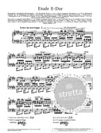 Frédéric Chopin: Etude In E Major (noty na klavír)