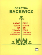 Grazyna Bacewicz: Easy Duets On Folk Themes (noty na housle)