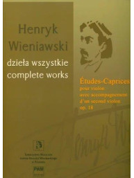 Henryk Wieniawski: Etudes Caprices (noty na housle)