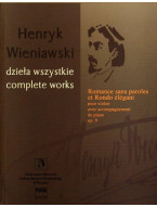 Henryk Wieniawski: Romance sans paroles et Rondo élégant op. 9 (noty na housle, klavír)