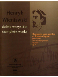 Henryk Wieniawski: Romance sans paroles et Rondo élégant op. 9 (noty na housle, klavír)