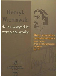 Henryk Wieniawski: Deux Mazurkas Caracteristiques Op. 19 Vol. 21 (noty na housle, klavír)