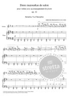 Henryk Wieniawski: Deux Mazourkas De Salon Op. 12 Vol. 18 (noty na housle, klavír)