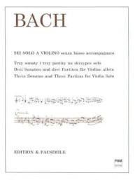 Johann Sebastian Bach: 3 Sonatas and 3 Partitas BWV 1001-1006 (noty na housle)