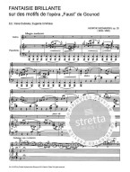 Henryk Wieniawski: Fantasia Brillante Su Tema Di Gounod Op 20 (noty na housle, klavír)