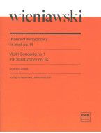Henryk Wieniawski: Violin Concerto N 1 In F Sharp Minor (noty na housle, klavír)