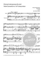 Henryk Wieniawski: Violin Concerto N 1 In F Sharp Minor (noty na housle, klavír)