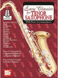 Easy Classics (noty na tenorsaxofon, klavír)(+audio)