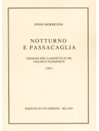 Ennio Morricone: Notturno E Pass (noty na housle, klarinet, klavír)