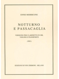 Ennio Morricone: Notturno E Pass (noty na housle, klarinet, klavír)