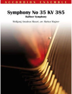 W.A. Mozart: Symphony No 35 KV 385 (noty pro akordeonový soubor, party, partitura)