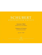 Franz Schubert: Fantasy for Piano In F minor Op. 103 D 940 (noty na čtyřruční klavír)
