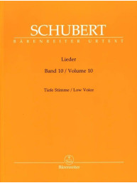 Franz Schubert: Lieder, Volume 10 for Low Voice (noty na klavír, zpěv)
