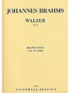 Johannes Brahms: Walsen Opus 39 (noty na klavír)