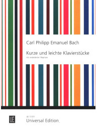 Carl Philipp Emanuel Bach: Kurze und leichte Klavierstücke (noty na klavír)