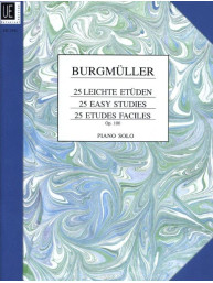 Friedrich Burgmüller: 25 Easy Studies - Opus 100 (noty na klavír)