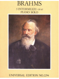 Johannes Brahms: 3 Intermezzi op. 117 (noty na sólo klavír)