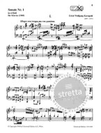 Erich Wolfgang Korngold: Sonate Nr. 1 (noty na klavír)