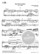 Arnold Schönberg: 3 Piano Pieces op. 11 (noty na klavír)