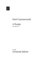 Karol Szymanowski: 4 Études op. 4 (noty na klavír)